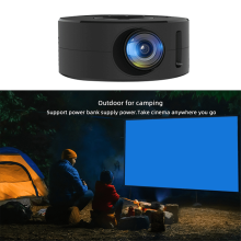 YT200 Smart Projector Android LED 1080P HD Projetor, Ideal for Home Cinema and Outdoor Entertainment,Black