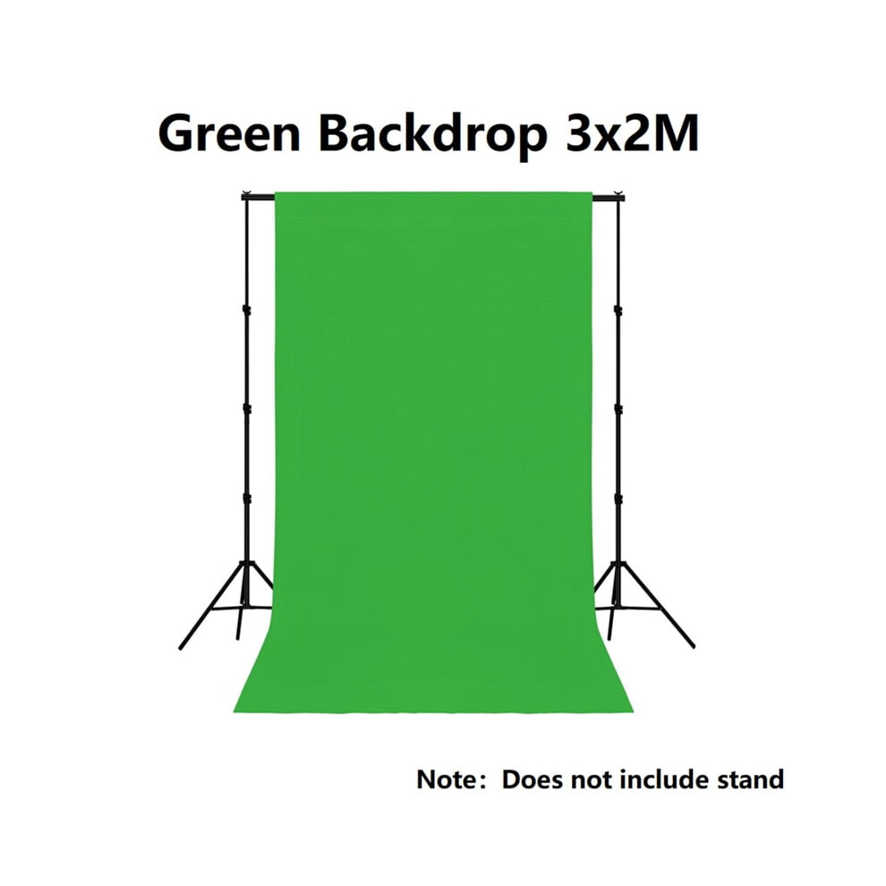 Backdrop, Solid Background For Photo Studio, Non-Gloss High Density Screen For Video Photography,3X2m Green 9110895367469