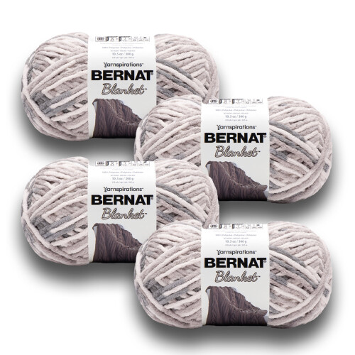 Bernat Blanket #6Πολυεστερικό νήμα με ογκώδη υφή, φθαρμένο ξύλο 10,5oz/300g, 220 γιάρδες (4