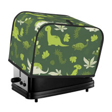 Cute Dinosaur Toaster Cover 2 Slice, Bread Dust Cover & Fingerprint Protection-Polyester, Kitchen Small Appliance Covers
