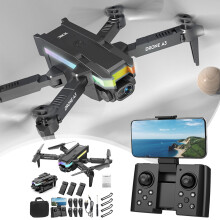 Drone Herrnalise με κάμερα για ενήλικες, συμβατό με διπλό HD FPV WiFi RC τετρακόπτερο για