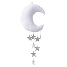 Yesbay Muurachtergrond met Maan en Sterren, Knuffeldecoratie voor Babykamer, Muurdecoratie