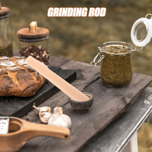 Wooden Grinding Rod Kitchen Appliances Beech Multipurpose Manual 1