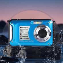 Jacenvly 30MP HD digitalkamera med 2,7" IPS-skjerm, 16X zoom, vanntett, anti-risting, videoopptak – billig pris
