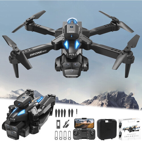 Drone Quinlirra με 3 κάμερες, βίντεο 4K, αναστροφή 360, Ακολουθήστε με, αυτόματη επιστροφή,