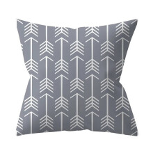 Fundas de almohada de algodón y lino con diseño geométrico, 45x45 cm, poliéster, gris, para sofá, cojines decorativos, fundas de almohada para