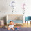Painel de parede Yesbay com lua e estrelas de pelúcia para decoração de quarto de bebê. 3