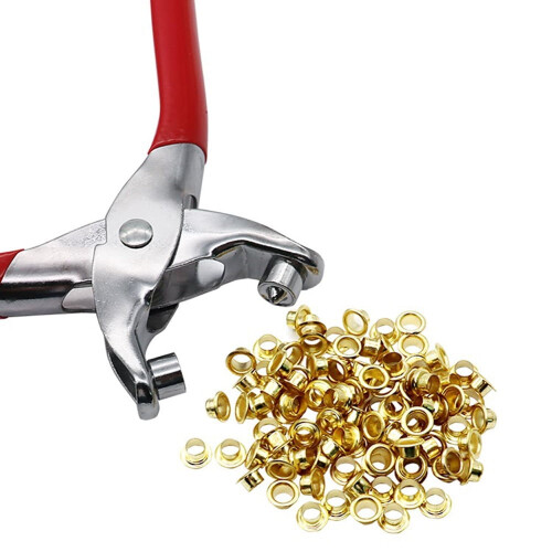 Yakbaofuo30Eyelets Σετ πένσας με κρίκους για DIY παπούτσια, ρούχα, χειροκίνητα εργαλεία, 1