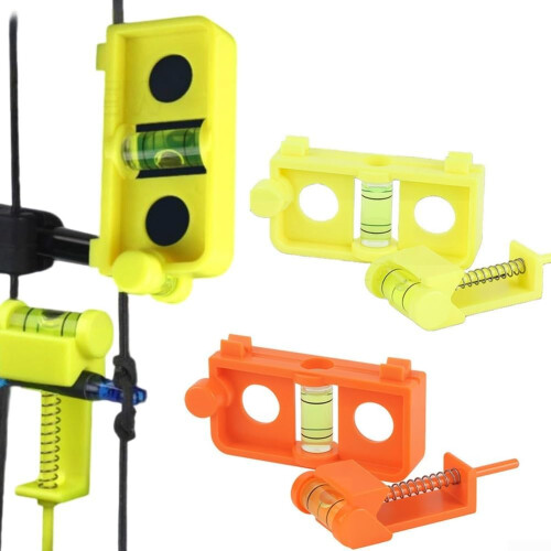 Compound Bow Level and String Level Kit for Precision Tuning with Bubble Alignment Tool (Orange) 2