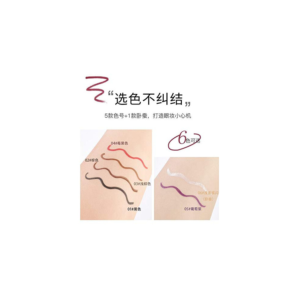 Eyeliner Pencil Set Waterproof 6 Colors LongLasting Professional Eye Makeup Multicolor