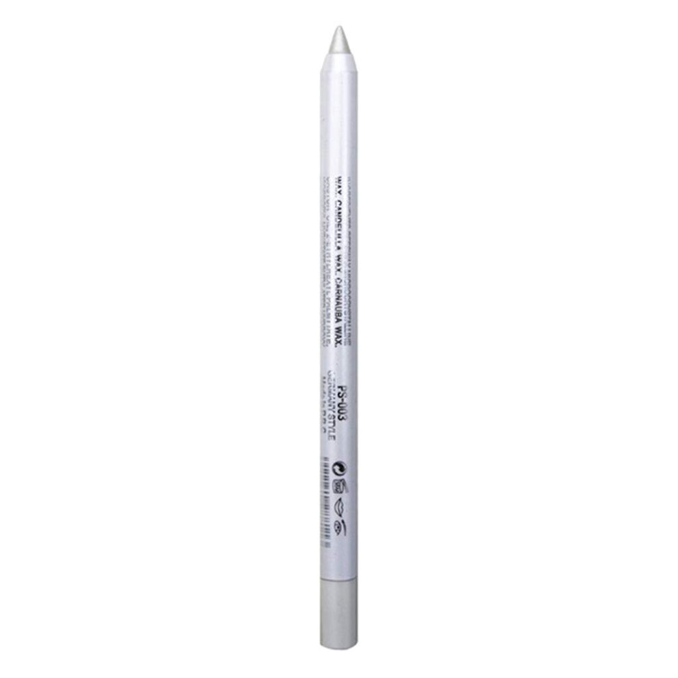 White Waterproof Glitter Eyeliner Pen Long Lasting Smudge Proof Quick Dry Liquid Eye Makeup