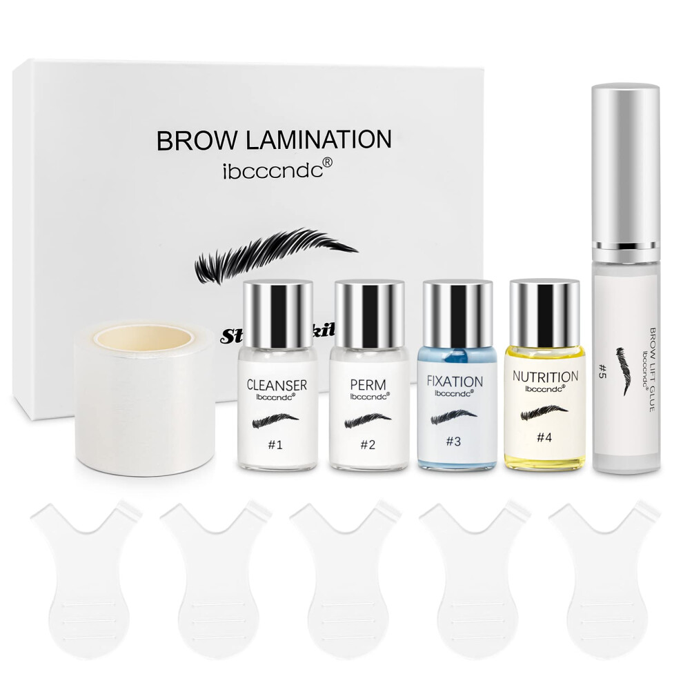 Professional Brow Lamination Kit with Plastic Film for Fuller Brows and Salon or DIY Eyebrow Lift