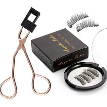 Magnetic Eyelash Kit with Applicator and Reusable NaturalLook Lashes for Fast Precise Application