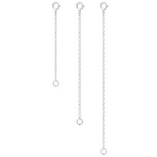 Catena di estensione in argento sterling 925 per donna, estensione per allungare collane e bracciali