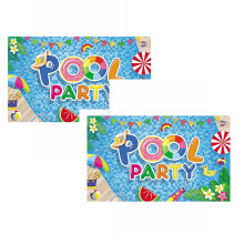 Xubond Fournitures de fête pour enfants : nappes et accessoires pour une fête d'été à la piscine, un anniversaire à la plage, un repas à la