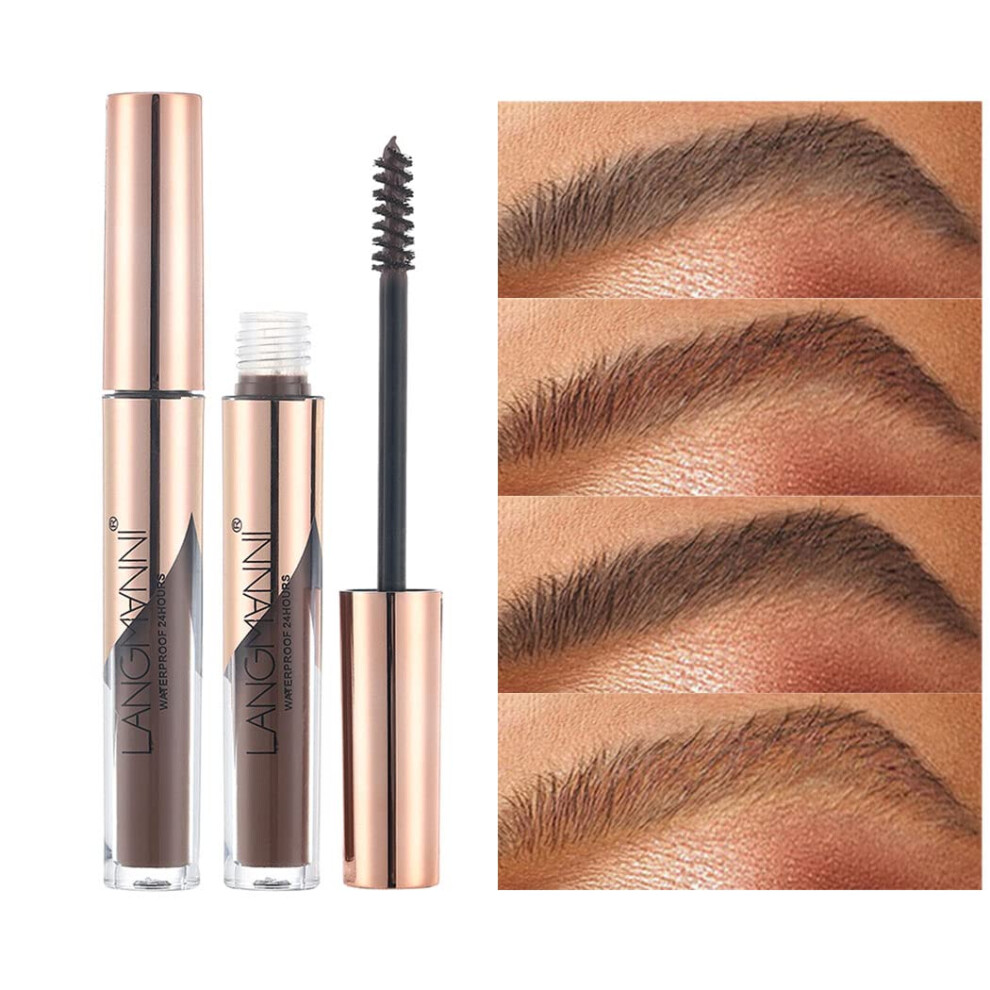 Cream,Brown Waterproof Eyebrow Gel Dark Brown Long Lasting Smudgeproof Brow Cream With Precise Applicator