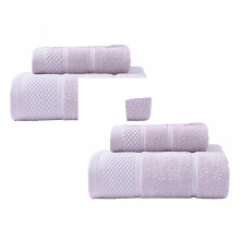 Xubond Stoff, 3-teiliges Set aus luxuriösen Badetüchern aus Baumwolle, weich und saugfähig (inkl. 1 Waschlappen), Badetücher, Handtücher fürs