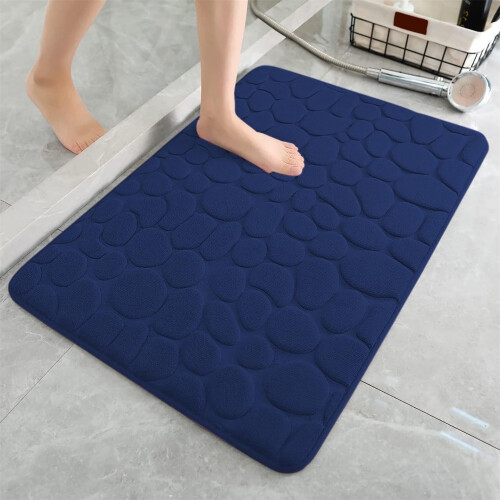 Χαλί Μπάνιου Bescita Memory Foam, 20x32, Ανάγλυφο, Απορροφητικό Νερού, Πλενόμενο,