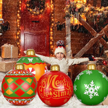 Opblaasbare kerstbal van PVC voor buiten, gigantische vrolijke kerstballon, opblaasbare feestdecoraties compatibel met WH630