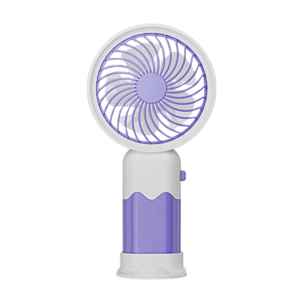 Yobolk Fan 2024 New Border Usb Fan Mini Handheld Small Fan S18 Mobile Phone Outdoor Charging Fan Clearance Portable Fan Purple 9048212761631