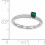 Stackable Expressions Created Emerald Stackable Expressions Sterling Silver Single-Stone Ring 2