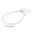1 peça de corrente de prata esterlina para confecção de pulseiras com fecho deslizante. Comprimento total: 12 cm (4-3/4 polegadas). Diâmetro do 3