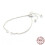 1 peça de corrente de prata esterlina para confecção de pulseiras com fecho deslizante. Comprimento total: 12 cm (4-3/4 polegadas). Diâmetro do 1
