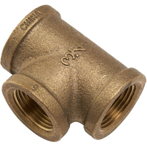 Tee de bronze de 3/4"