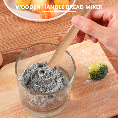 Μίξερ χειρός για ζύμη Danish Dough, 2 τεμάχια μίξερ ζύμης από ανοξείδωτο ατσάλι με 2 2