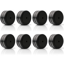8Pcs 40X20Mm Aluminum HiFi AMP Speaker Isolation Stand Turntable Feet Pad