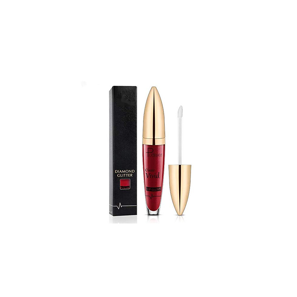 6 Colors Long Lasting Waterproof Lip Gloss and Liquid Lipstick Set, Hydrating NonSticky