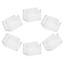 6 Pcs Sugar Box Bag Container Tea Packet Storage Holder Bins for Coffee Case Sweeteners Countertop Clear Acrylic