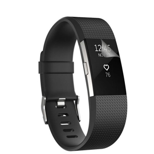Compatible with Fitbit Charge 2 - Screen protector 2 pieces Transparent