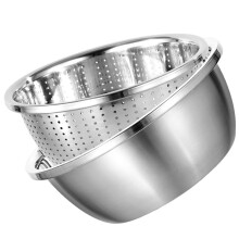 1 Set Haushalts-Gemüsesieb, multifunktionales Obstsieb, praktische Rührschüssel