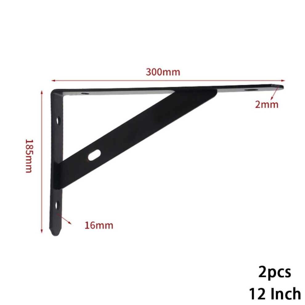 Leke 2X Shelf Bracket Triangle Folding Angle Bracket Adjustable Support Table Shelf Wall Mounted Shelf Holder Furniture Heavy Shelves 9048212859802