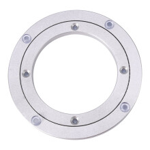 Platou rotativ Lazy Susan, platformă rotativă din aliaj de aluminiu de 8,4 cm x 14,9 cm cu placă de rulment pivotantă