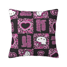Huse de pernă decorative cu desene animate Hello Kitty, pentru decorul canapelei, alegeți o față de pernă sezonieră fericită pentru canapea,