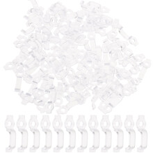 100 stuks LED-lichtstripclips voor ophangsystemen en touwverlichting, geschikt voor buiten, gemaakt van nylon.