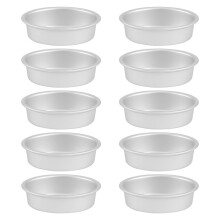 10 buc mini oval ou formă aluminiu aliaj metal brânză tigaie tort mucegai pâine mucegai tartă suport budincă jeleu tin