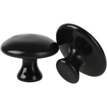 2 piedras de masaje con forma de hongo, calentador de basalto de lava natural
