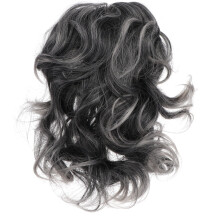 pieza de peluca de cabello sintético rizado con pinzas para rizos, extensiones de cabello para coletas, postizo para mujeres y niñas (1T0906)