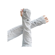 Paar Sommer-Armstulpen aus Eisseide mit Daumenloch, UV-Sonnenschutz UPF50+, atmungsaktiv, elastisch, für Damen und Herren, ideal für