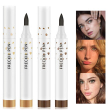 Waterproof LongLasting Freckle Pen for Natural Faux Freckles Makeup, Dual Shades Light and Dark Brown