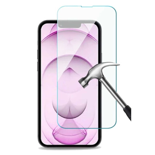 Pacote com 2 unidades de protetor de tela de vidro temperado HD transparente compatível com iPhone 13.