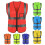 SPRING PARK Reflective Stripes Zipper Closure Safety Vest, Polyester Yellow 3