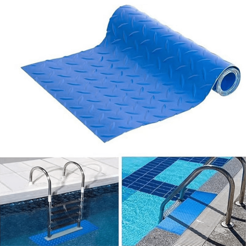Qtmnekly2Pcs Πατάκι πισίνας από PVC 24X9in, αντιολισθητικό πατάκι για σκάλα πισίνας που 1