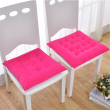 Coussins de chaise carrés pour chaises de cuisine et de salle à manger, couleur unie, épais, amovibles, antidérapants, avec attaches, pour