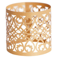 Farfi50Pcs Anneau de serviette décoratif, flexible, écologique, ajouré, porte-serviettes, décoration intérieure (kaki)
