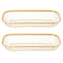 Panier de rangement pour couverts en acier inoxydable, accessoires de cuisine, lot de 2 pièces