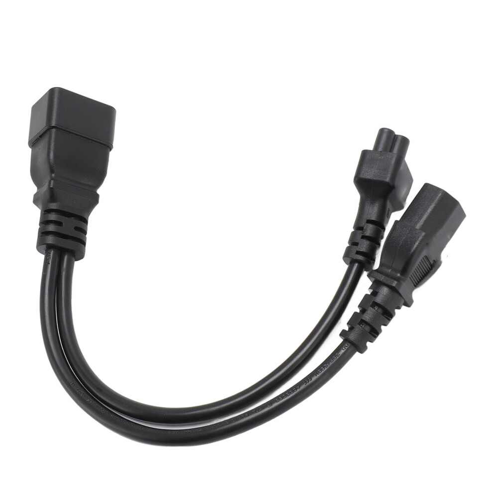 Compact 12.6In Iec320 C20 To C5 C13 Splitter Cable For Power Adapters 9411381230237